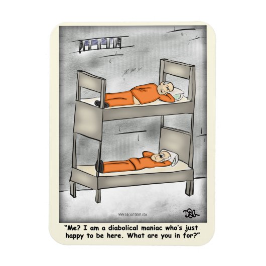 Diabolicaal Bleek geel Magneet (Verticaal)