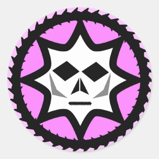 Diabolichix classic logo ronde sticker (Voorkant)