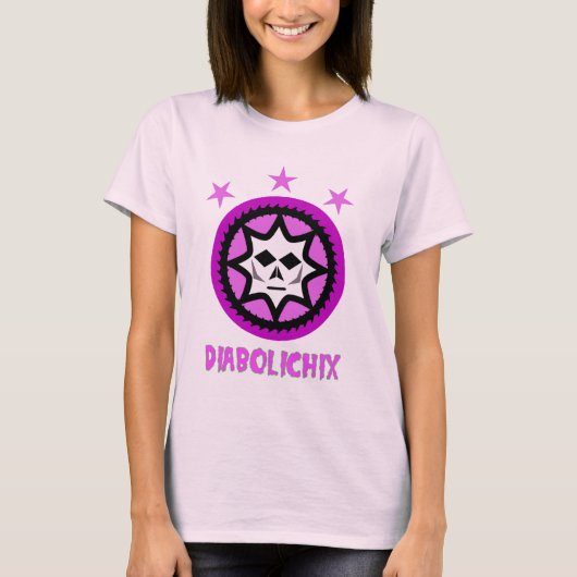 Diabolichix Pink Babydoll T-Shirt (Voorkant)