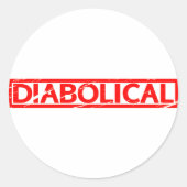 Diabolicum Stamp Ronde Sticker (Voorkant)