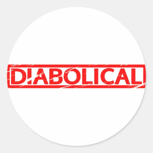 Diabolicum Stamp Ronde Sticker (Voorkant)