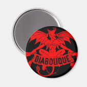 Diabolque Devil Satan Cigar Label Art Magneet (Voorkant / Achterkant)