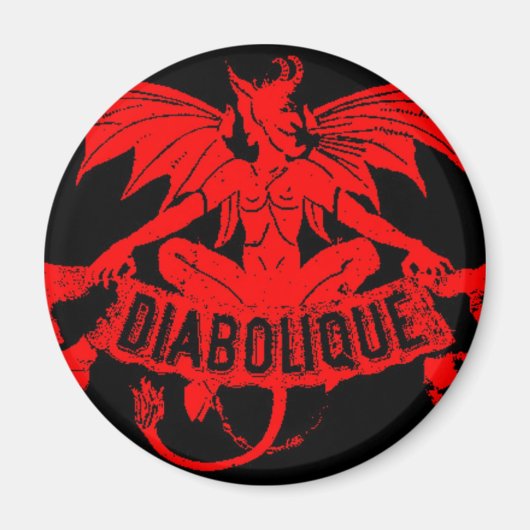 Diabolque Devil Satan Cigar Label Art Magneet (Voorkant)
