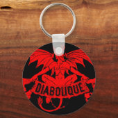 Diabolque Devil Satan  Cigar Label Art Sleutelhanger (Voorkant)