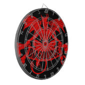 Diabolque Red Devil Winged Demon Satan Game Dartbord (Voorkant Links)