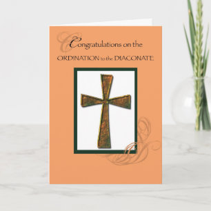 Diaconate Ordination Gefeliciteerd Cross, Deacon Kaart
