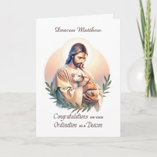 Diaconenwijding feliciteert Jesus Shepherd Kaart