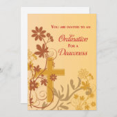 Diacones uitnodiging tot wijding Kruis kronkels  (Voorkant / Achterkant)