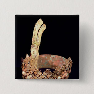 Diadem, Chimu Vierkante Button 5,1 Cm