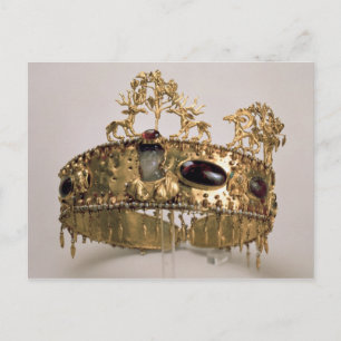 Diadem, gevonden in de begrafenisheuvel in Khoklac Briefkaart