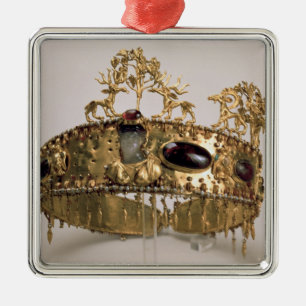 Diadem, gevonden in de begrafenisheuvel in Khoklac Metalen Ornament