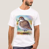 Diademed Sandpiper Plover 290824AREF134 - Watercol T-shirt (Voorkant)
