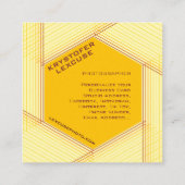 Diafragma Zeshoek Aanpasbare Foto Fotograaf Vierkante Visitekaartje (Achterkant)