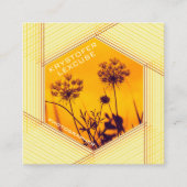 Diafragma Zeshoek Aanpasbare Foto Fotograaf Vierkante Visitekaartje (Voorkant)