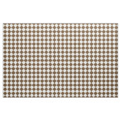 Diag Gecontroleerd groot - wit en donkerbruin Stof (Fat Quarter)