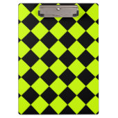 Diag Gecontroleerd - zwart en fluorescerend geel Klembord (Voorkant)