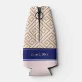 Diag Greek Key Gold CB Flesjeskoeler (Achterkant)