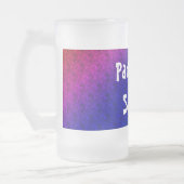 Diag Rainbow Gradient Floral Pattern Blue Green Matglas Bierpul (Links)