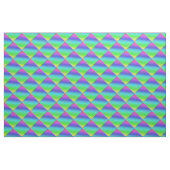 Diag Rainbow Gradient Floral Pattern Blue Green Stof (Yard (91,4 cm))
