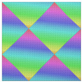 Diag Rainbow Gradient Floral Pattern Blue Green Stof (Swatch)