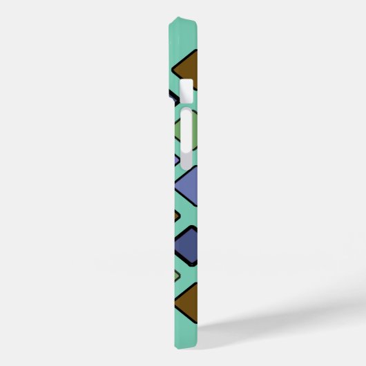 DIAG SQUARES gemengd Case-Mate iPhone Case (Achterkant / Links)