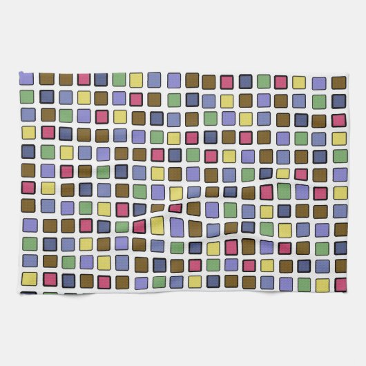 DIAG SQUARES Mixed Theedoek (Horizontaal)