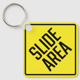 Diagebied Metaal Vierkante Sleutelhanger