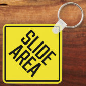 Diagebied Metaal Vierkante Sleutelhanger (Achterkant)