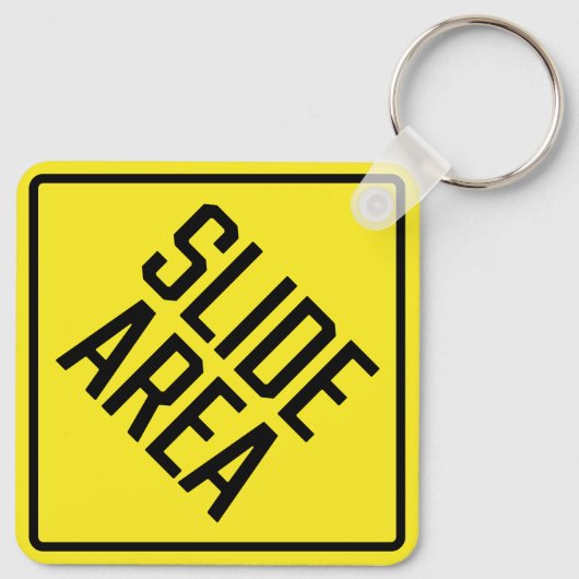 Diagebied Metaal Vierkante Sleutelhanger (Achterkant)