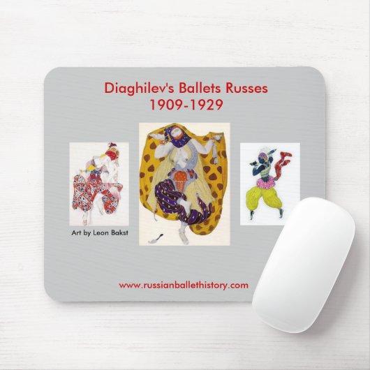 Diaghilev's ballets Russes Mousepad Muismat (Met muis)