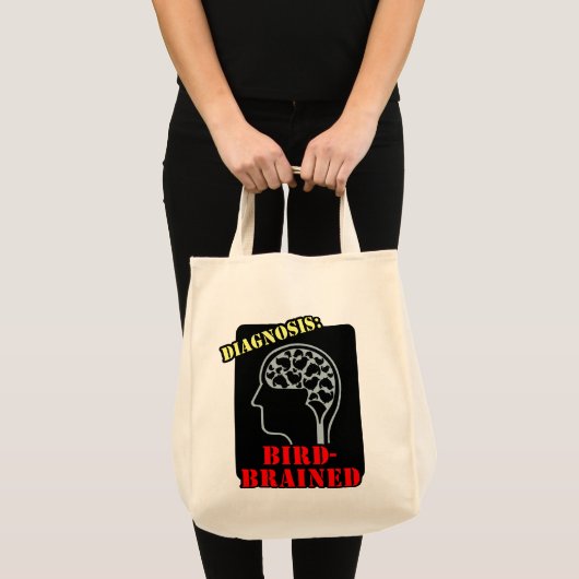 Diagnose: met vogel besmet tote bag (Voorkant (product))