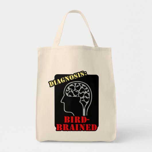 Diagnose: met vogel besmet tote bag (Voorkant)