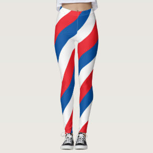 Diagnose Noord-Korea Nationale vlag-vlagkleuren Leggings