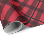 Diagnose rood zwart Check Patroon Cadeaupapier (Rol Hoek)
