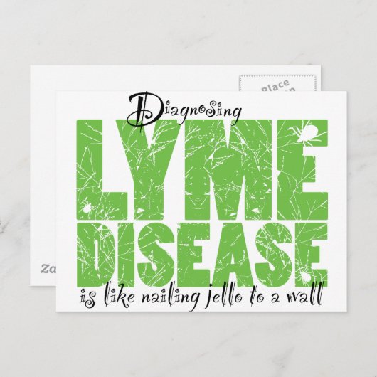 Diagnose van de ziekte van Lyme Briefkaart (Voorkant / Achterkant)