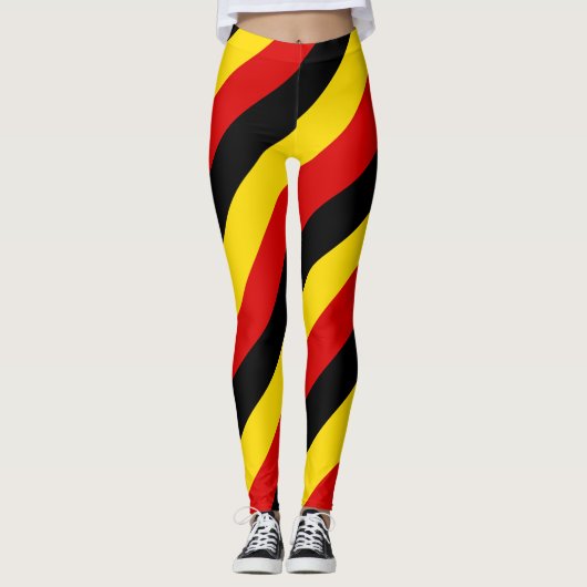 Diagnose van Uganda National Flag Colors Leggings (Voorkant)