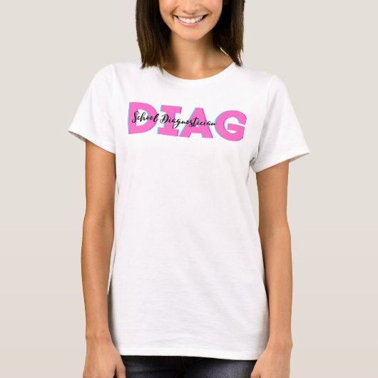 Diagnostisch Shirt | DIAG-Shirt | Schooldiagnose (Voorkant)