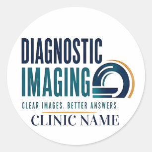 Diagnostische Beeldvorming Medisch Ontwerp Ronde Sticker