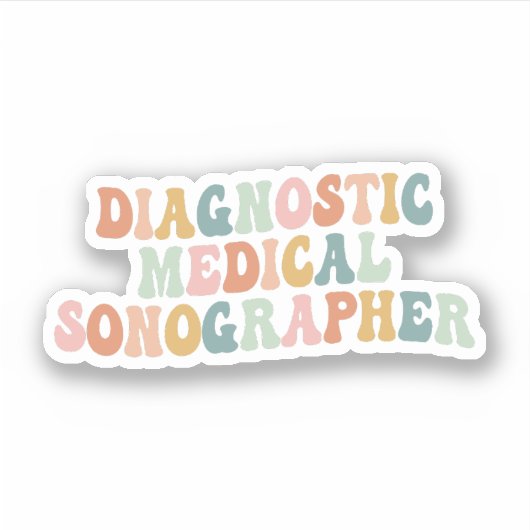 Diagnostische medische Sonograptische cadeaus Sticker (Voorkant)
