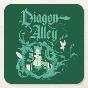 DIAGON ALLEY™ Vintage Grafiek Kartonnen Onderzetters