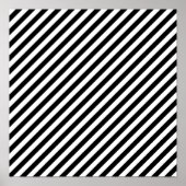 Diagonaal 12 x 12 Poster zwart-wit (Voorkant)