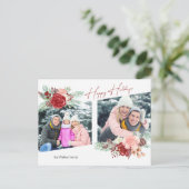 Diagonaal 2-foto's voor Prettige feestdagen Script (Staand voorkant)