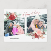 Diagonaal 2-foto's voor Prettige feestdagen Script (Voorkant)