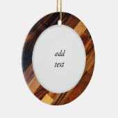 Diagonaal Afbeelding op houten vloeren Keramisch Ornament (Rechts)