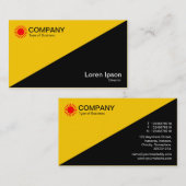 Diagonaal - Amber en Zwart Visitekaartje (Voorkant / Achterkant)