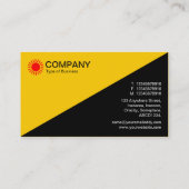 Diagonaal - Amber en Zwart Visitekaartje (Achterkant)