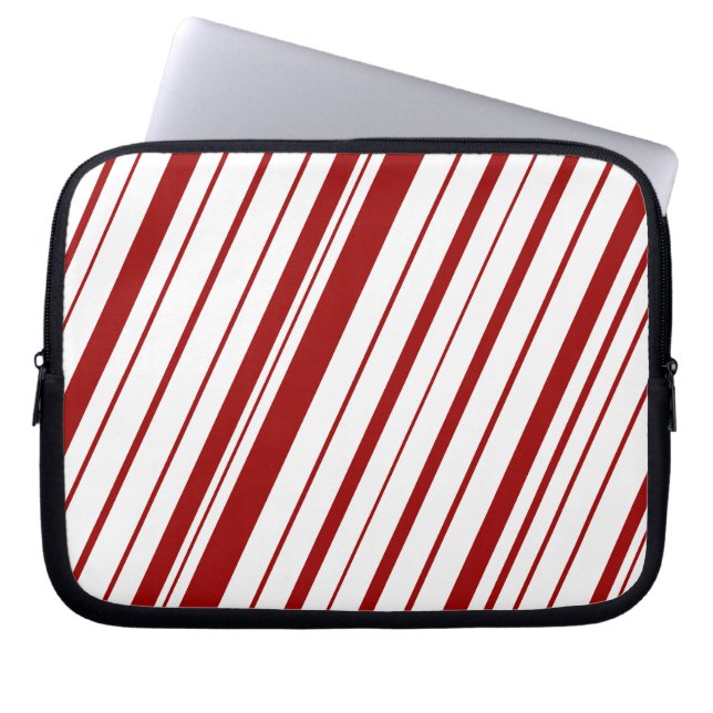 Diagonaal bereik ~ Maroon Laptop Sleeve (Voorkant)
