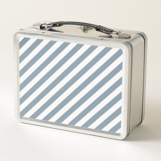 Diagonaal blauw en wit strepenpatroon (Achterkant)