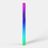 Diagonaal Blauw naar Groen Blend Naam toevoegen Samsung Galaxy Hoesje (Rechterkant)