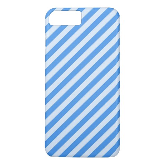Diagonaal Blauw Striped Case-Mate iPhone Case (Achterkant)